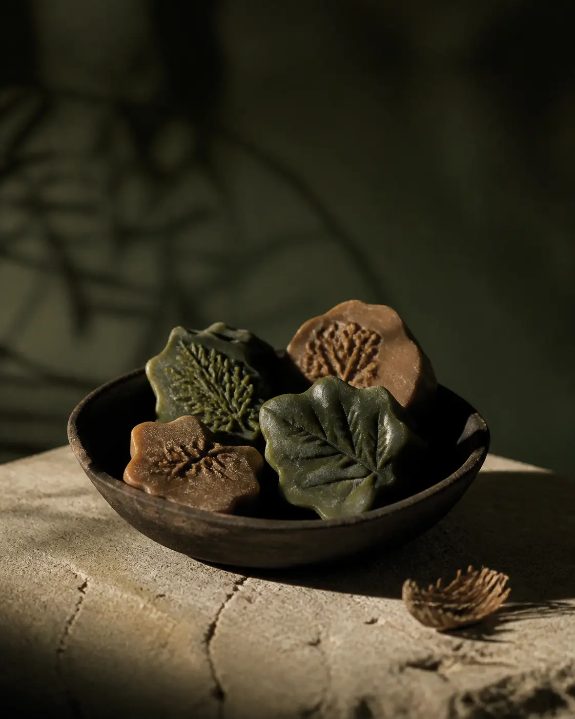 Ceras aromáticas Bosque en cuenco oscuro